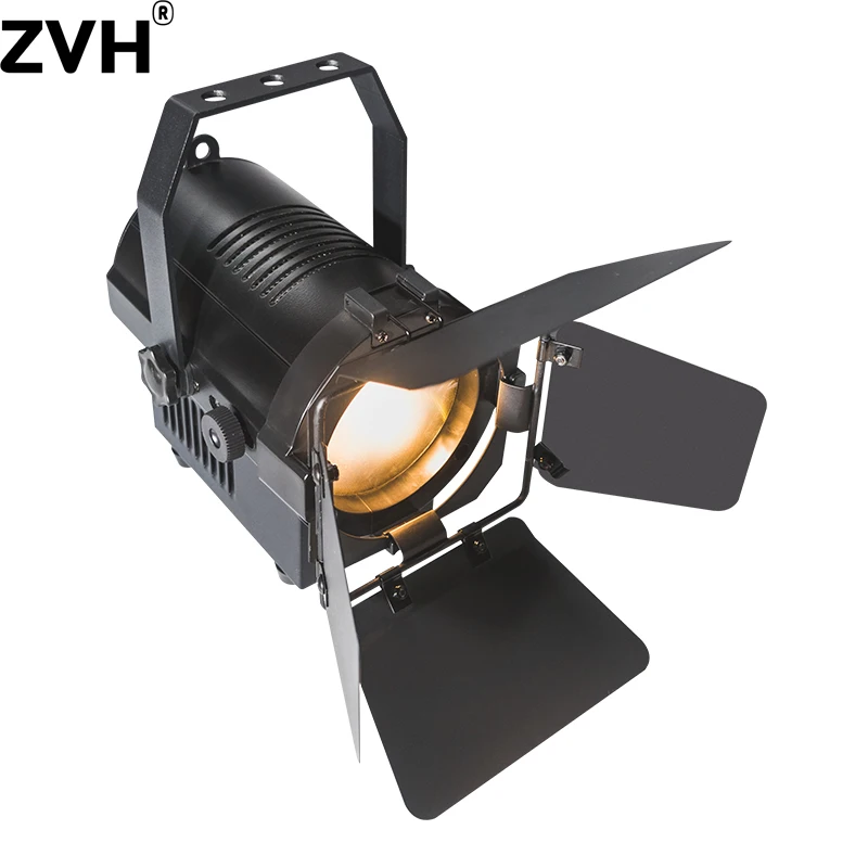 50W WW CW Mini Led Fresnel Spotlight DMX Controll 2IN1 2700K-6500K Zoom Follow Projector for Stage Lighting Church Show Museum