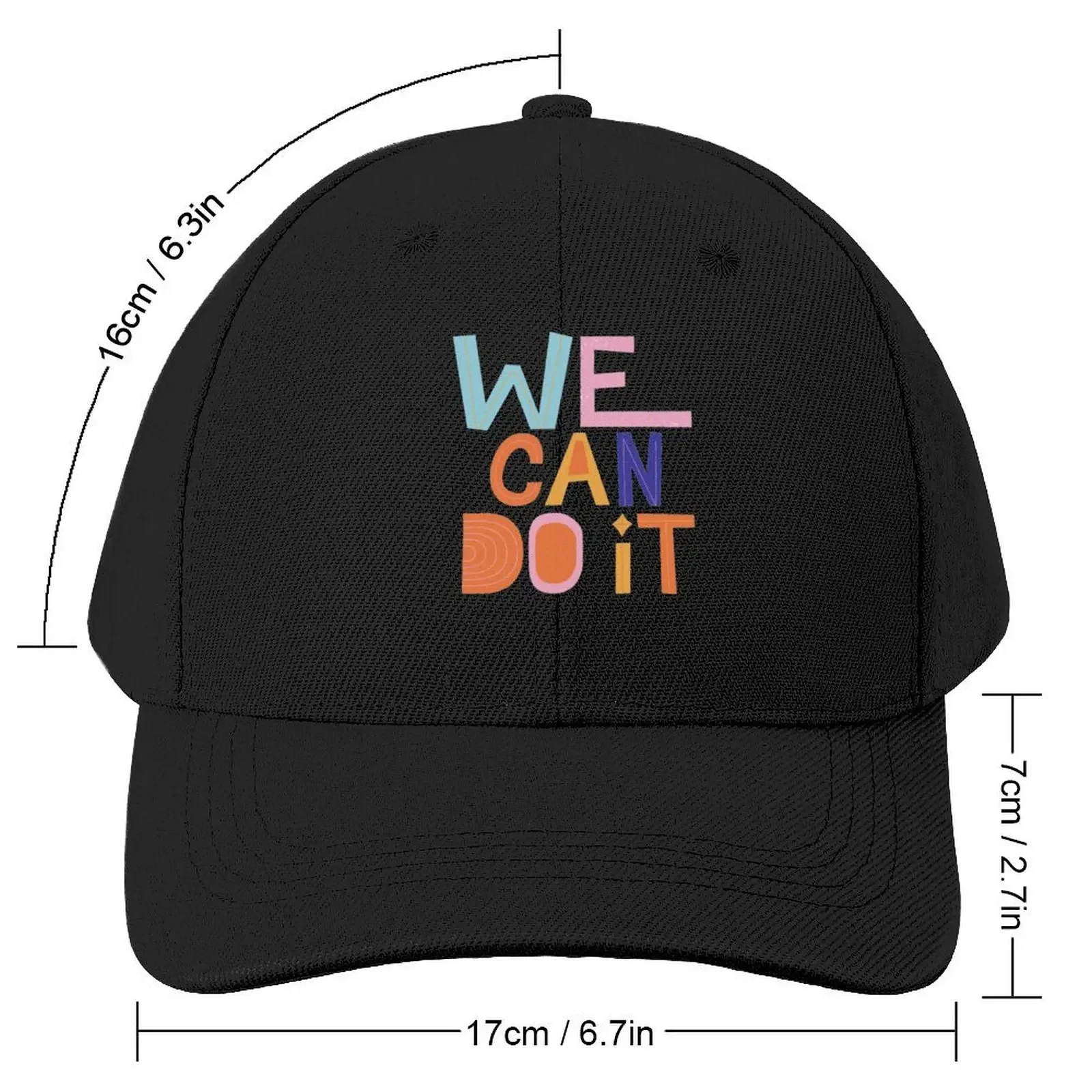 We can do it Baseball Cap Hip Hop Wild Ball Hat Women's Beach Visor Men's