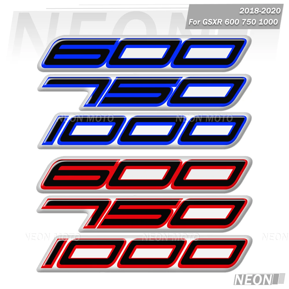 

Motorcycle Fairing Tail Sides Red Sticker Decal Emblem for GSXR 600 750 1000 GSXR1000 GSXR600 Stickers