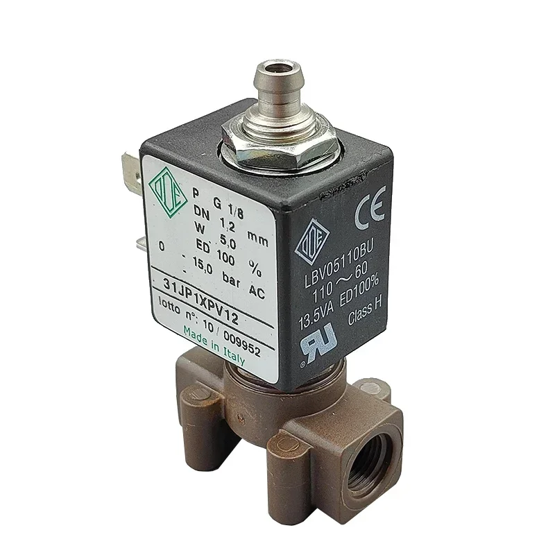 

ODE AC 110V 120V G1/8 2-Position 3-Way Micro Electric Solenoid Valve Coffee Machine Water Flow Control Valve Air Valve 0-15 bar