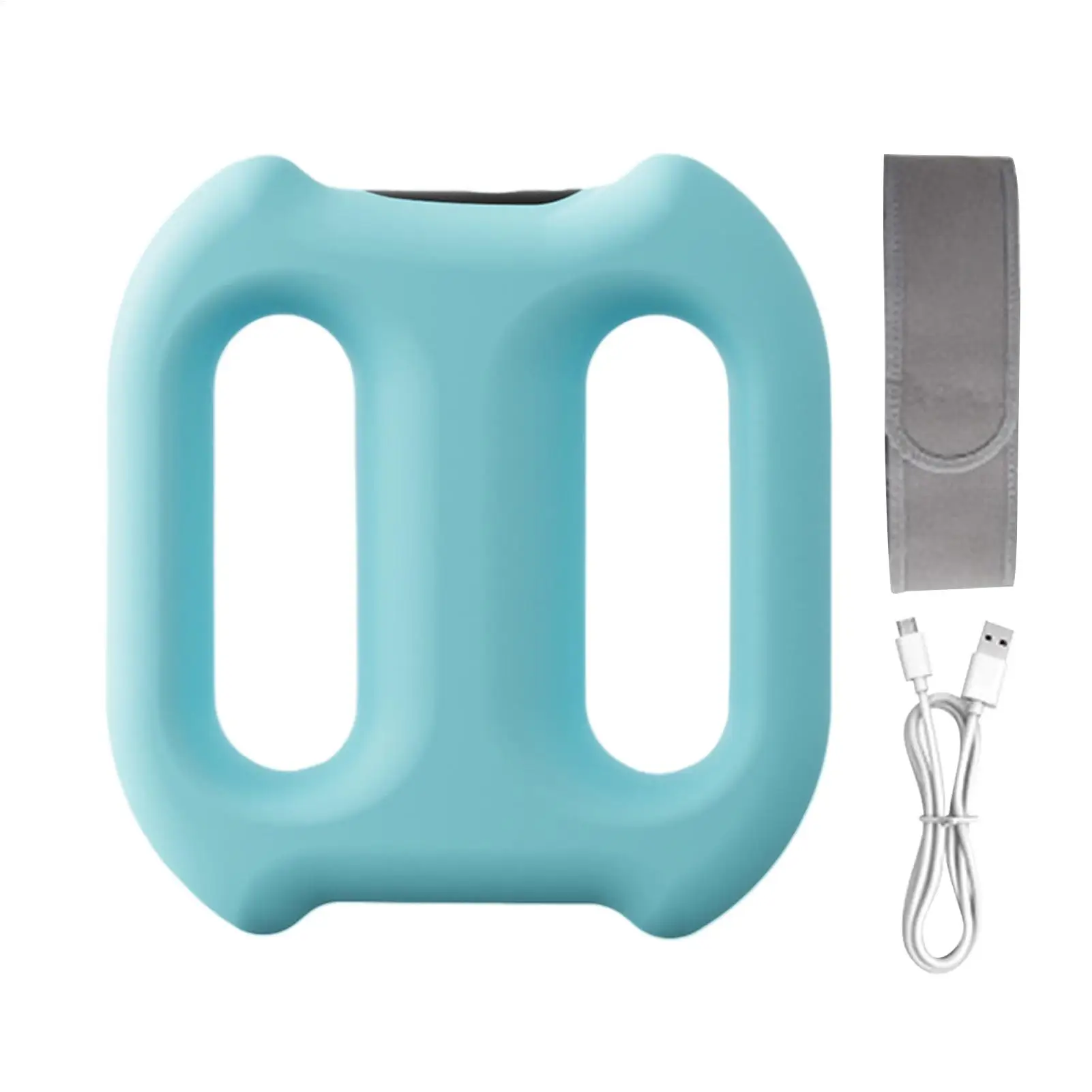 Portable Vibration Dual-Ring Fascia Massager with Belt, Fat Loss, Body Slimming, Fat-Burning, Muscle Relief and Relaxation