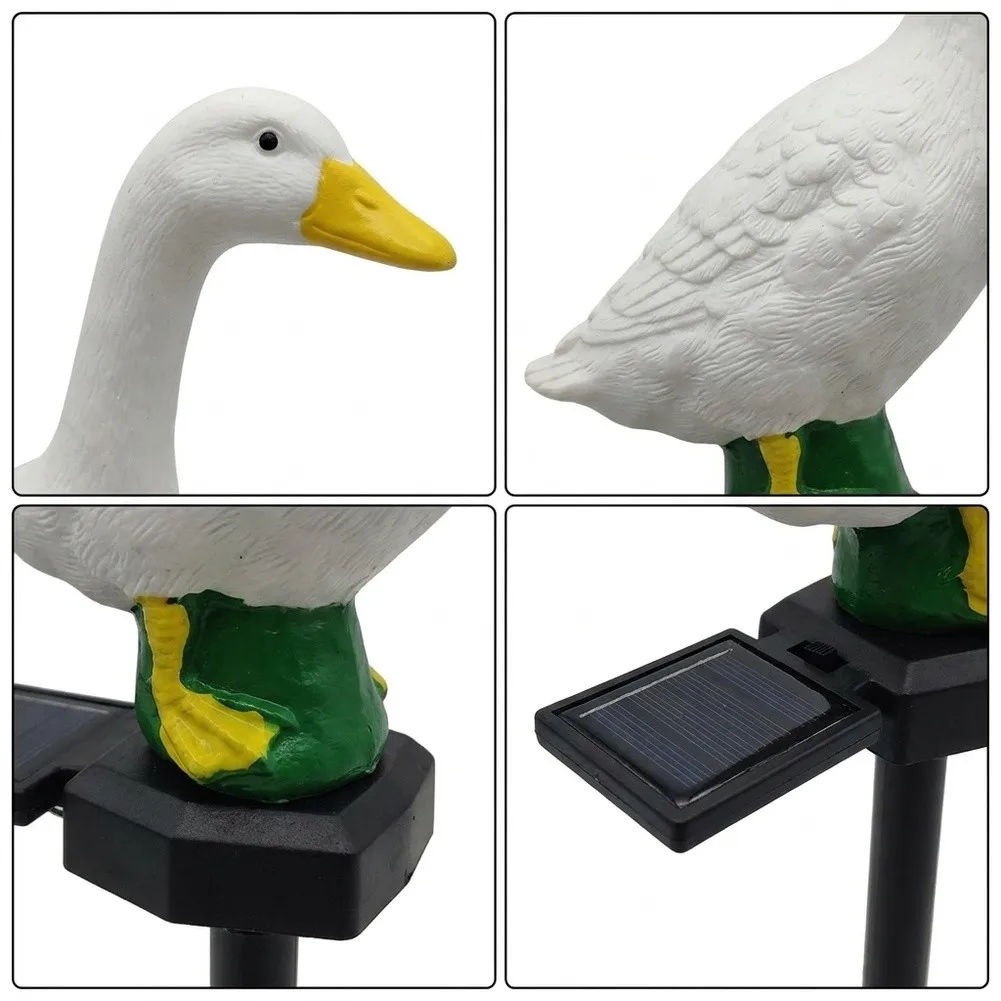 for Solar Powered Bird Solar Goose Lamp Weather Resistant Material Energy Efficient Solution For Night Illumination