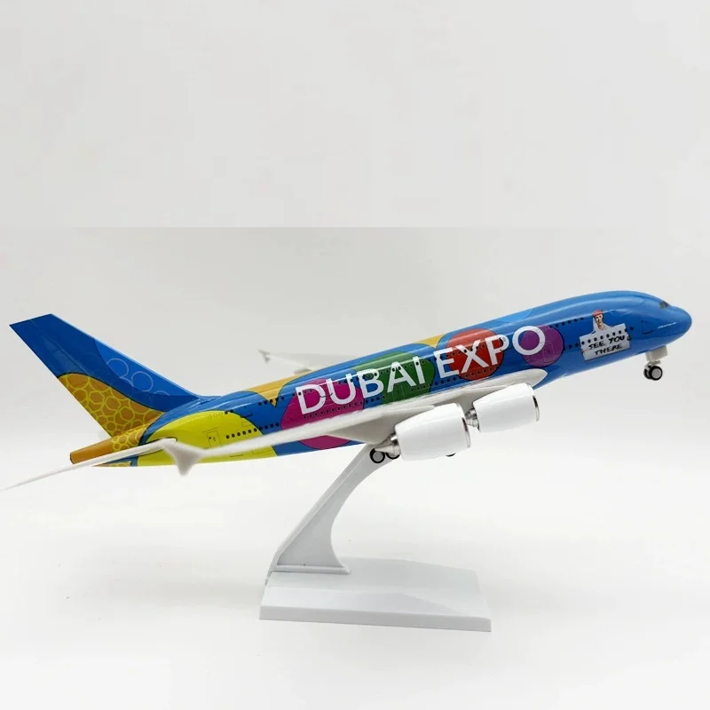 Display Toy Resin Plane 30CM Scale Model Diecast Airways A380