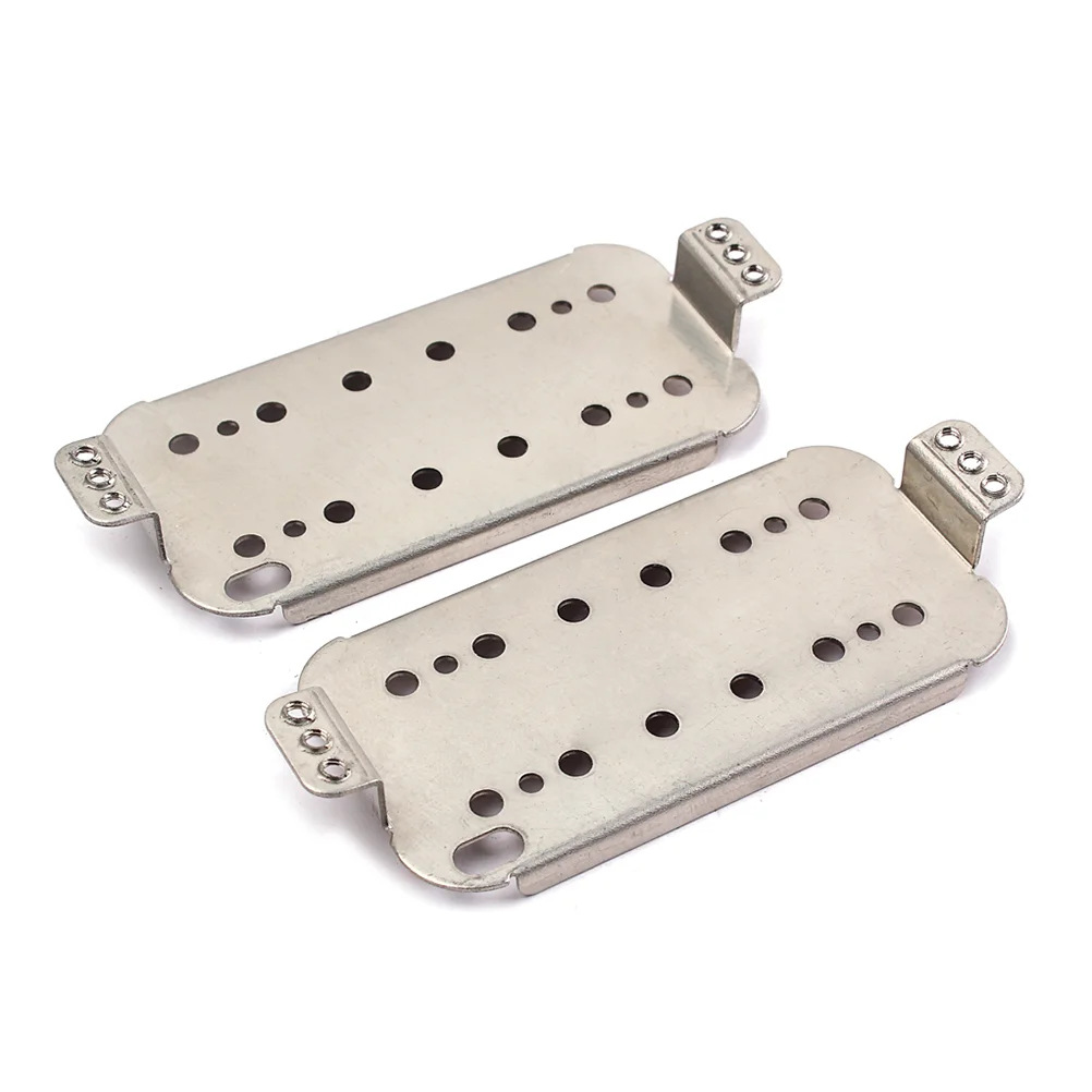 

2 PCS Guitar Neck Bridge Humbucker Pickup Base Plate 50mm 52mm Pole Spacings Humbucker Bridge Neck Set