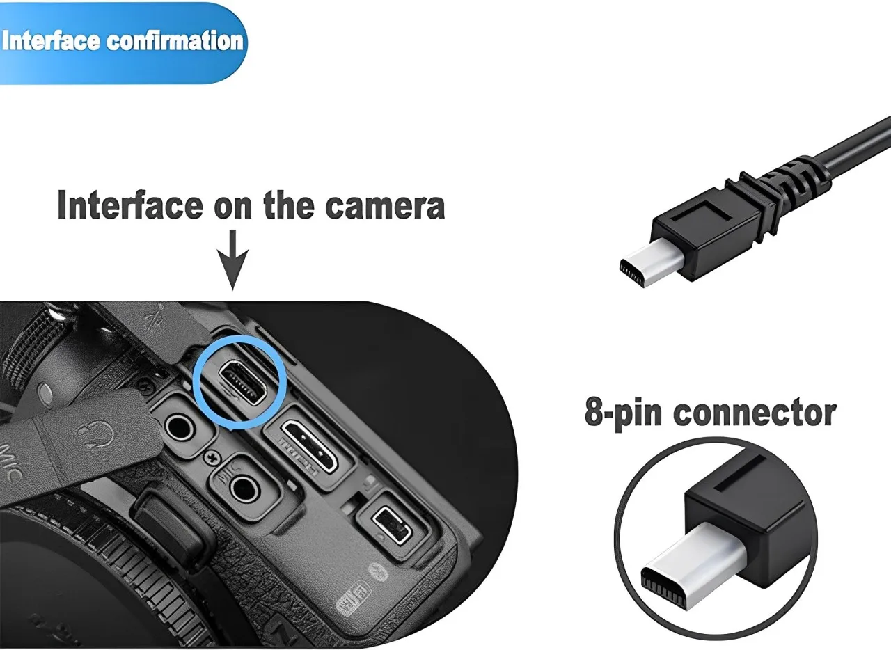 LANFULANG USB Data Transfer Cable UC-E6 for Panasonic DMC-TZ36 DMC-TZ37 DMC-TZ40 DMC-TZ41 DMC-TZ50 DMC-TZ55 DMC-TZ56 DMC-TZ57