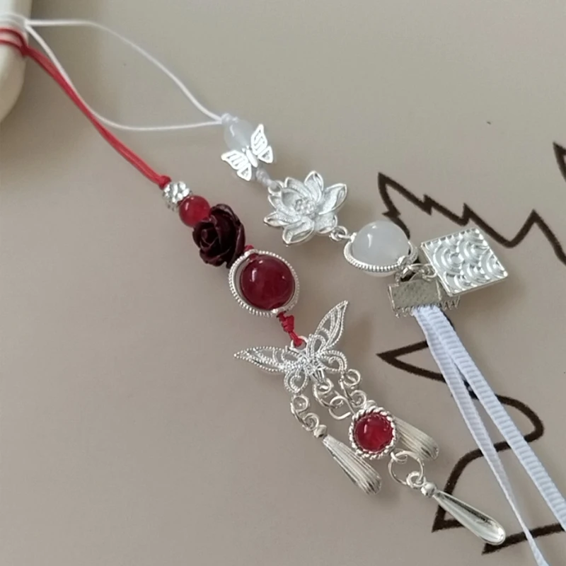 Anime Tian Guan Ci Fu Xie Lian Hua Cheng Phone Pendant Keychain Lanyard Heaven Official's Blessing Bag Charm Hanging Rope