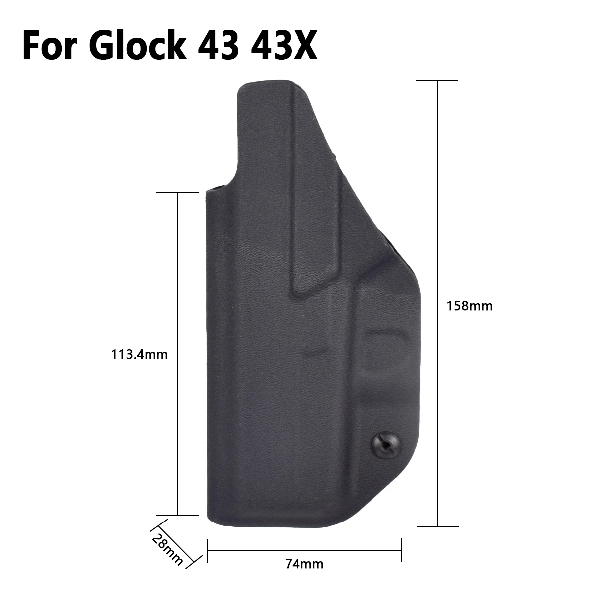 Tactical Kydex Inside Waistband Holster For Glock 17 19 43 Sig Sauer P365 1911 Concealed Carry IWB Case Right Hand Quick Draw view 4