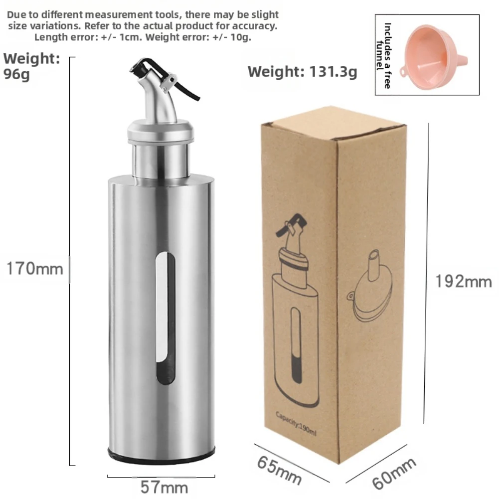 Locking Oil Bottle Cooking Oil Sprayer For Cooking Baking And Frying Easy Portion Control Versatile Kitchen Oil Bottle