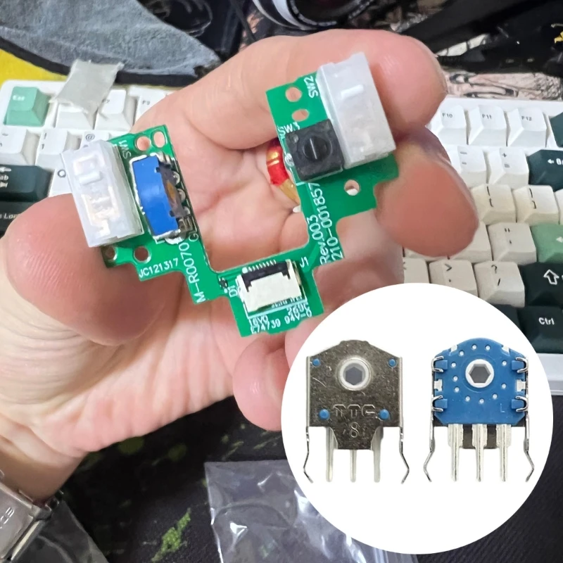 Obrotowa mysz przewijania srebrne enkodery kołowe 8mm 9mm 10mm 11mm pyłoszczelne uszczelnienie dla myszy komputerowej 76 siatek
