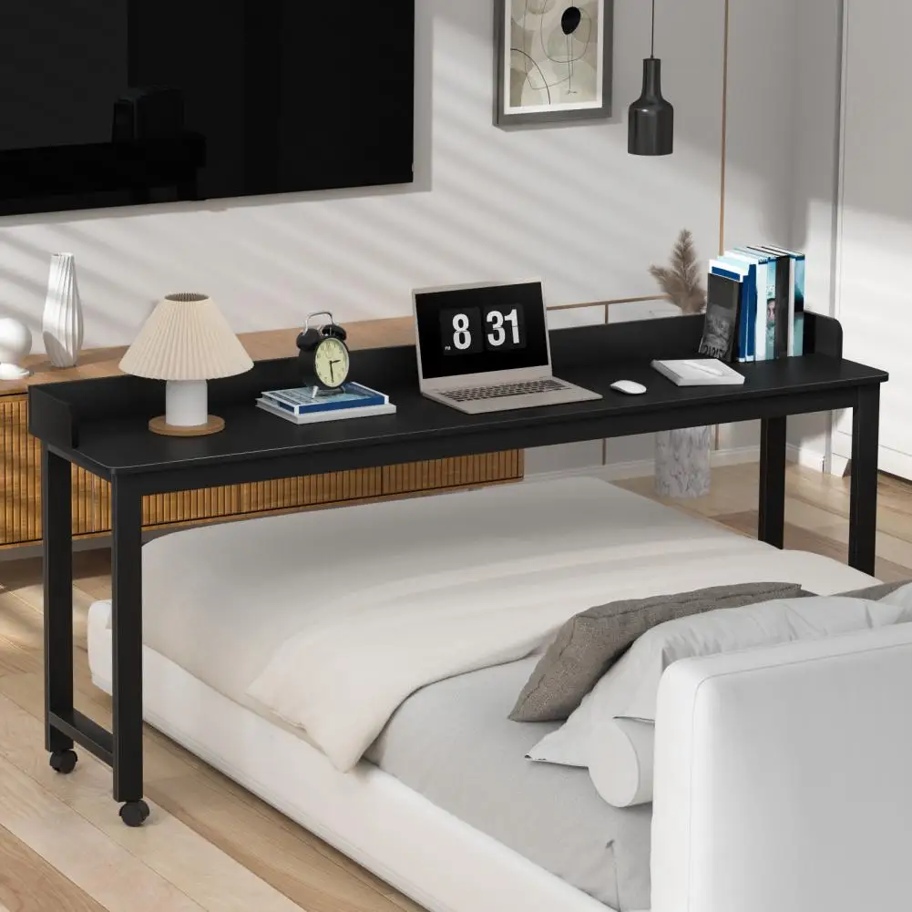 

Workstation Table, Overbed Table With 360 Degree Wheels, Standing Workstation Laptop Table, Bed Table With Heavy Duty Metal Leg