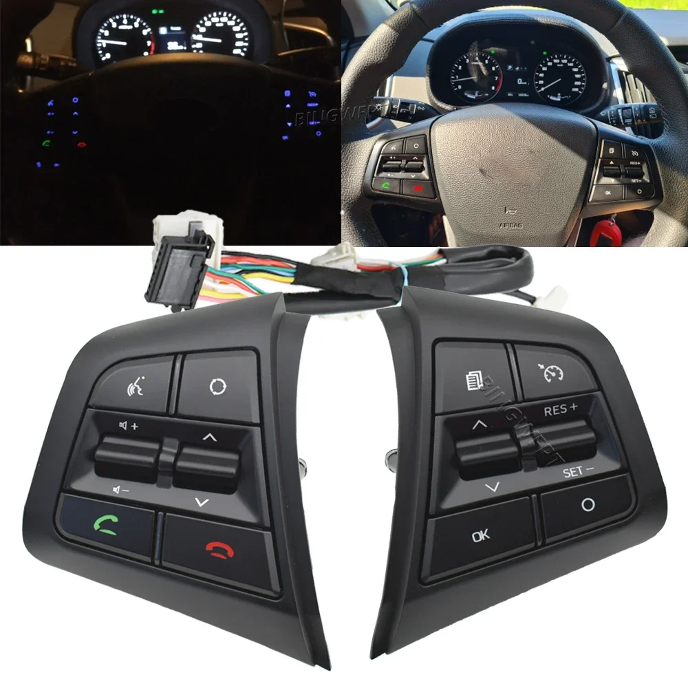 Steering Wheel For Hyundai ix25 Creta 1.6 2.0 2016-2019 Bluetooth Phone Cruise Control Remote Control Button The Right Side