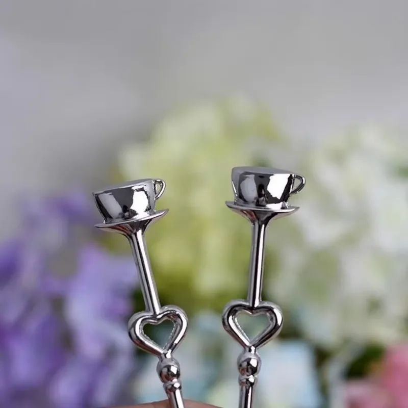 14x6.5cm Weddin Souvenirs Drink Tea Coffee Spoon LOVE Bridal Shower Wedding Part Favor Gift Guests Partys Kitchen Accessories