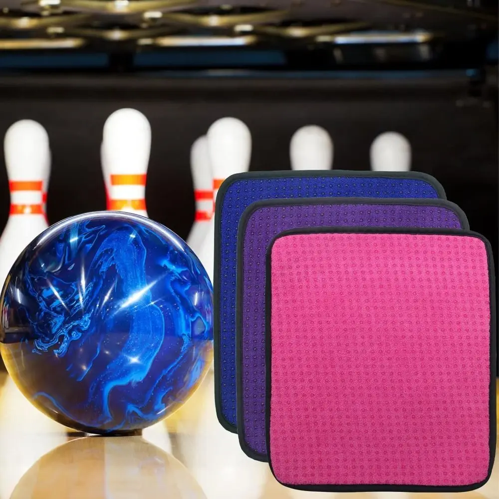 Dirt Removal Bowling Ball Towel Double Sided Microfiber Bowling Ball Pad Reusable Absorbent Bowling Ball Shammy
