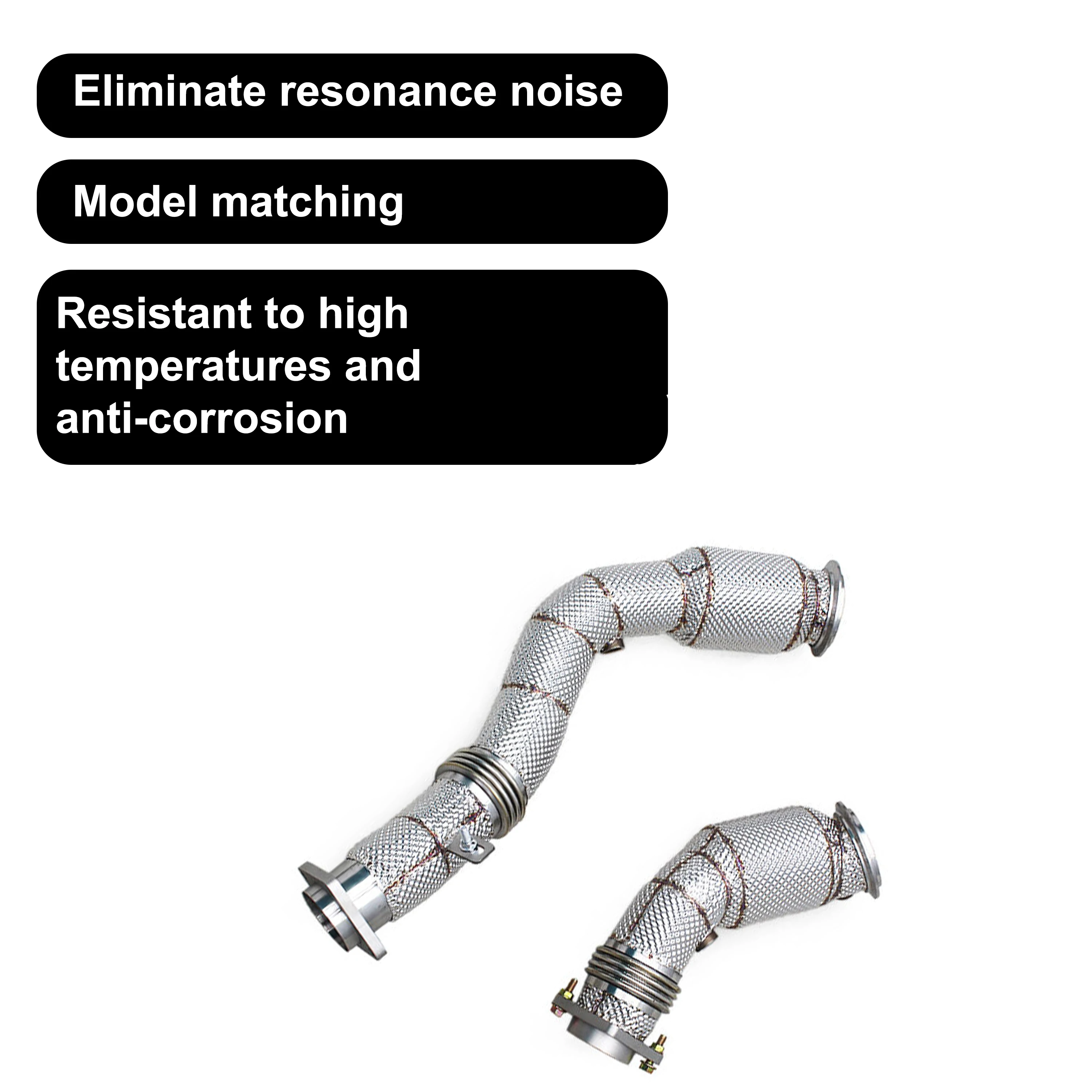 ACE Hochwertiges Free-Flow-Downpipe für BMW S55 F80 F82 F87 M3 M4 M2C 3.0T Auspuffkrümmer mit beheiztem Schutz, perfekte Passform – Detail 7