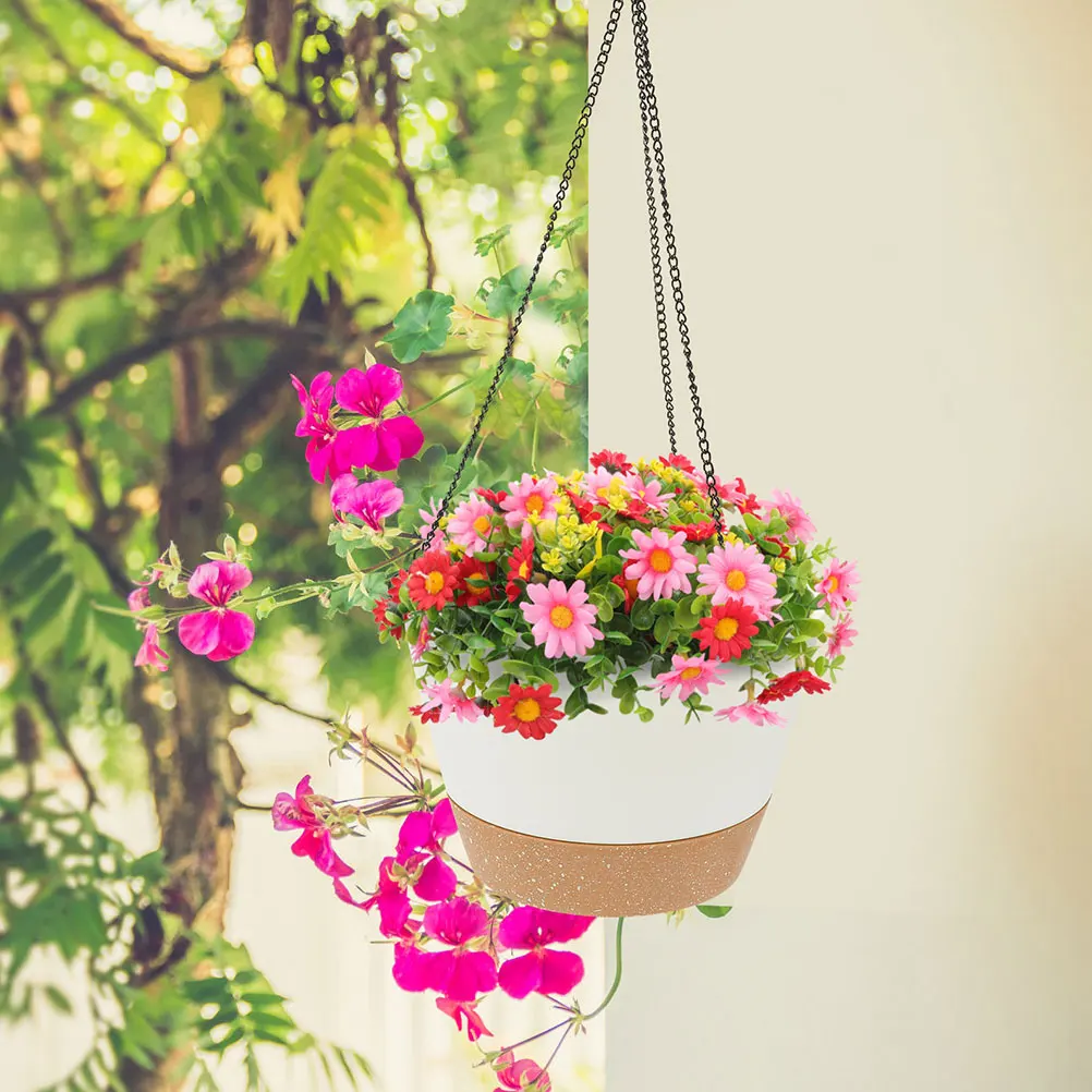 

Hanging Planter 10 Inch White Garden Balcony Flowerpot Wall Wall Plant Holder Planters Indoor Plants Succulent Container