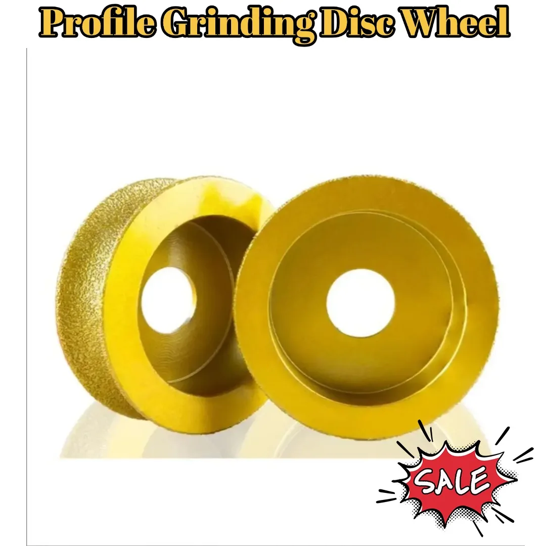 

74 мм сухой вакуумный паяный шлифовальный диск с профилем для угловой шлифовальной машины для мрамора, гранита, кварца, искусственного камня и стекла