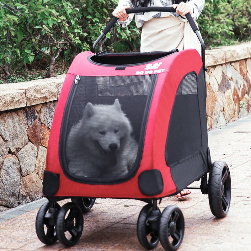 

Giant Dog Cart Multi Pet Cart Cat Cart Dog Cart Pet Cart Dedicated Space For Going Out Shared By Multiple Dogs