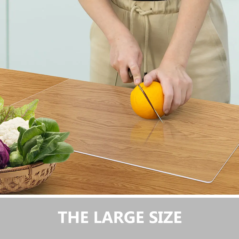 

Acrylic Cutting Board Transparent Non Slip Stable Kitchen Counter Vegetable Meat Fruit Chopping Board