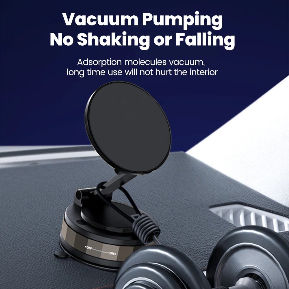 360 °   Soporte magnético para móvil de coche con rotación plegable, soporte Universal fuerte para teléfono para iPhone 15 16 Samsung Huawei
