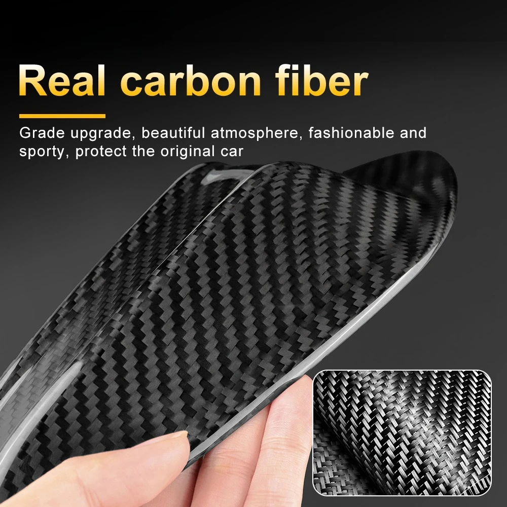 ألياف الكربون سقف السيارة زعانف القرش هوائي غطاء قاعدة استبدال الكسوة لسيارات BMW G20 LCI 5 سلسلة G60 M3 G80 M4 G82 اكسسوارات السيارات #4