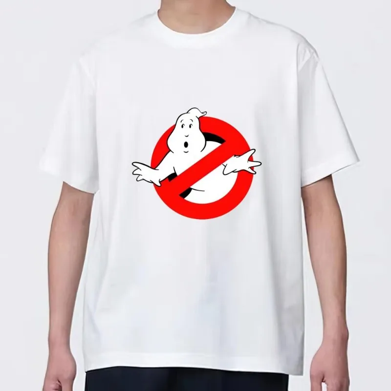 Movie E-Extreme Ghostbusters T Shirt Men Couple Combination Clothes Short Sleeve Collar Fashion woman Cotton