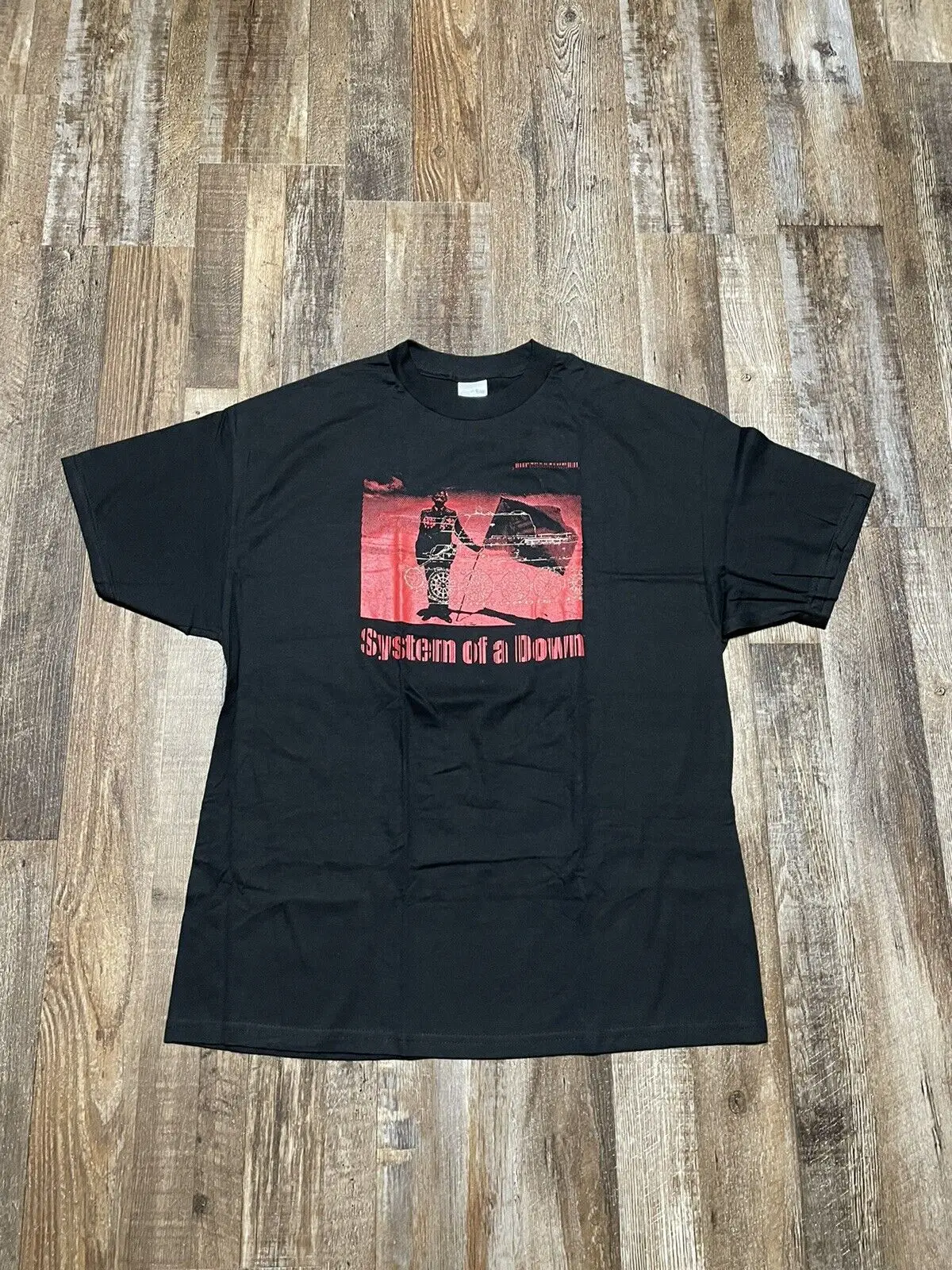 Vintage Rare System of a Down SOAD Barcode Band T Shirt Size XL