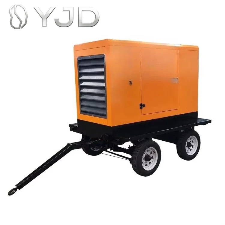 Kaichen KC-30 30-50KW Small Silent Mobile Diesel Generator Trailer with Auto Start Open Frame ATS AC 3 Phase