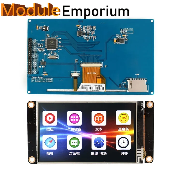 Imagem -05 - Resistive Touch Color Screen Módulo de Exibição Lcd Tft Driver Spi 800x480 51 Mcu Ssd1963