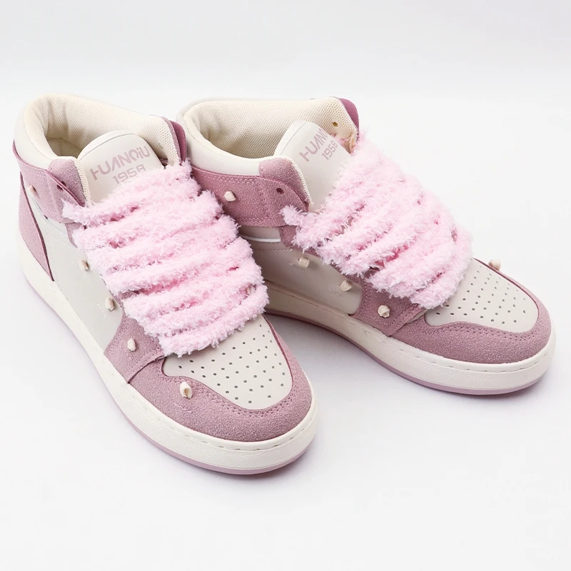 1 par de moda 1cm de largura redonda de pelúcia cadarço tênis sapatos planos cadarços casuais 80/100/120/140/160cm cadarços para sapatos