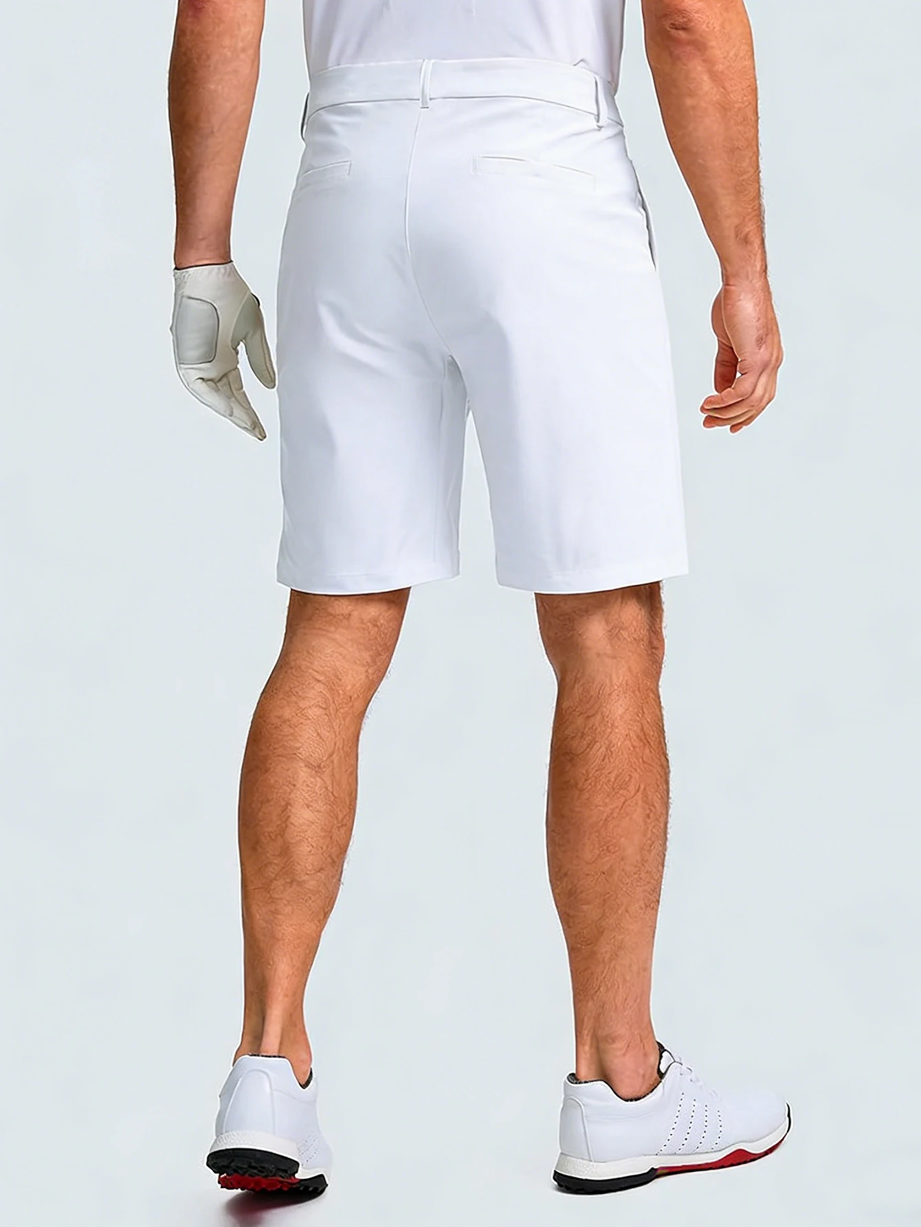 Men's Golf Dress Shorts Flat Front Hybrid 7 Inch Lightweight Quick Dry Chino Casual with Pockets Everyday Business Commuting
