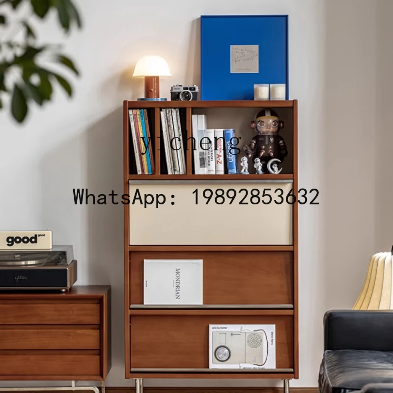 locker retro color matching storage integrated wall dining side cabinet bookcase shelf