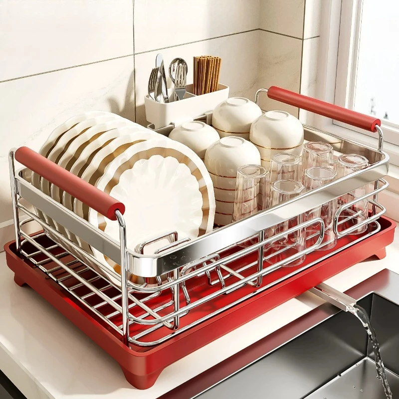 Coffee Station Dish Rack Shelving Apartments Essentials Plates Dryer Soda Can Holder Metal Cutlery Cocina House Accessories