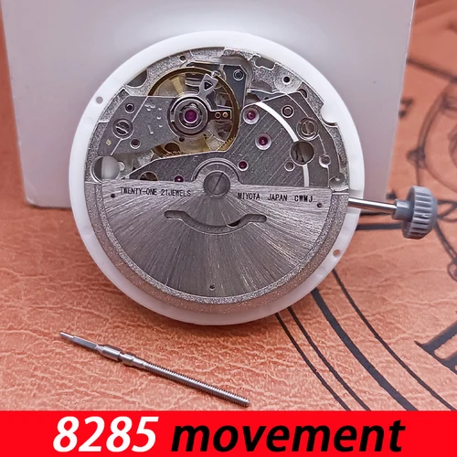 Imagen 2 del producto 8285 movimiento de reloj mecánico de alta precisión arriba y abajo reparación de relojes de calendario doble y reemplazo de accesorios de movimiento
