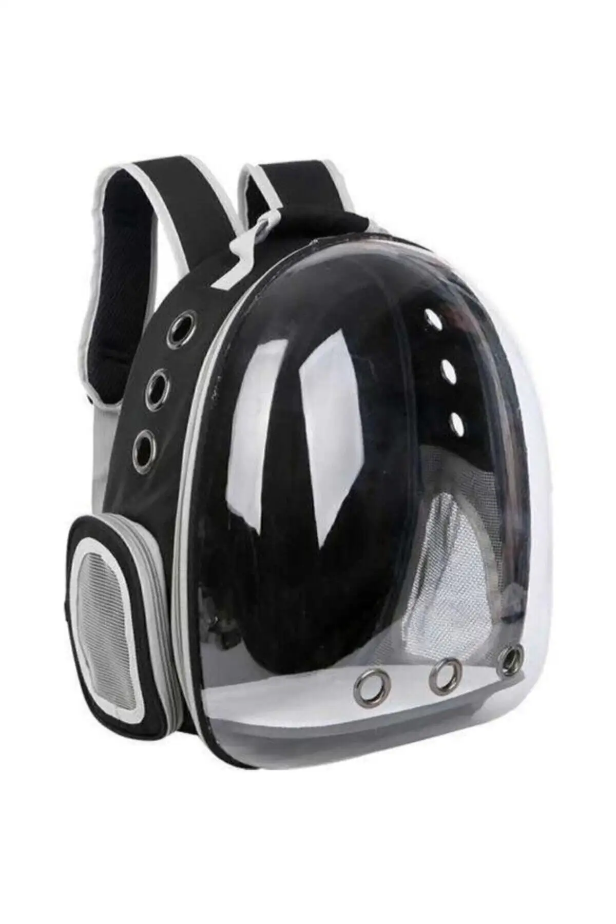 Hormiga Black Transparent Astronaut Cat Dog Carrying Backpack 45x36x25 Cm