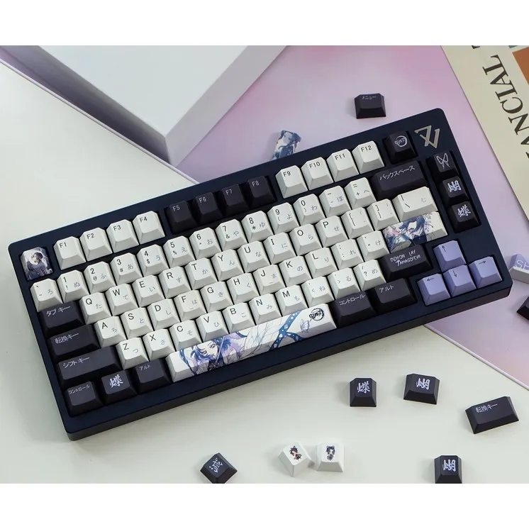 【Skyline】 137 tasti portachiavi latte Avocado PBT sublimazione XDA tasti tastiera altamente meccanici Keycaps giapponesi e inglesi