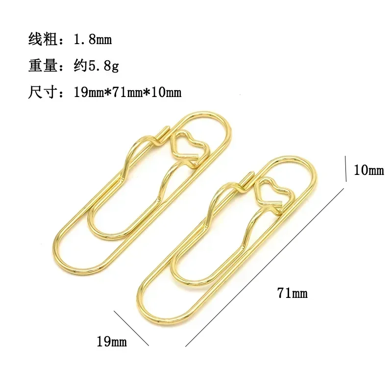 10Pcs/pack Paper Clips Paper Fix Clips Pen Holder Clip Notebook Pen Holder Book Pin for Notebook Journal Document Clips
