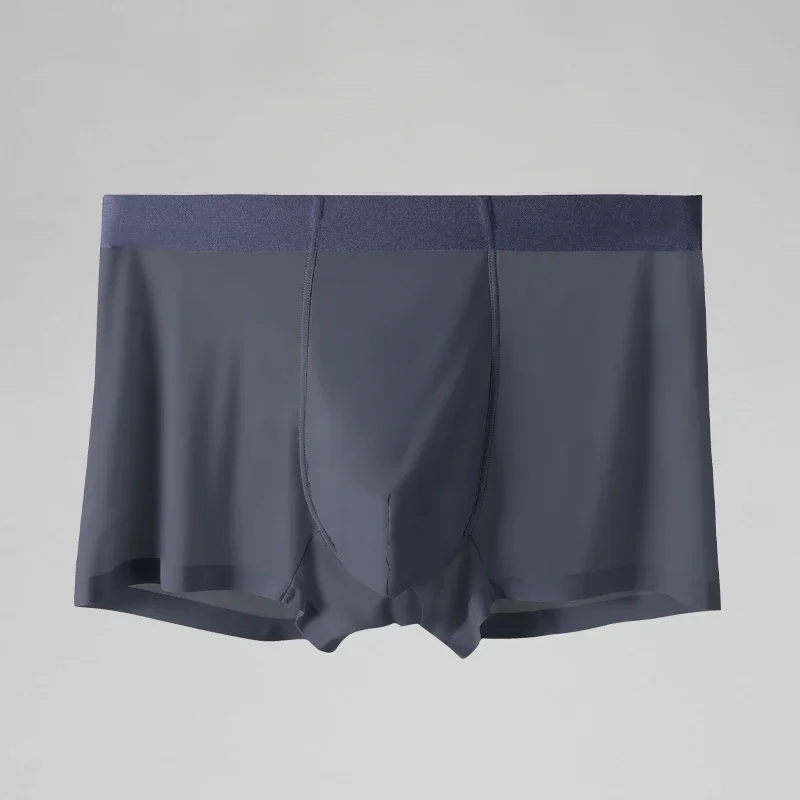 

Men's silky underwear - seamless summer lightweight comfortable breathable straight-leg pants - stylish short pants