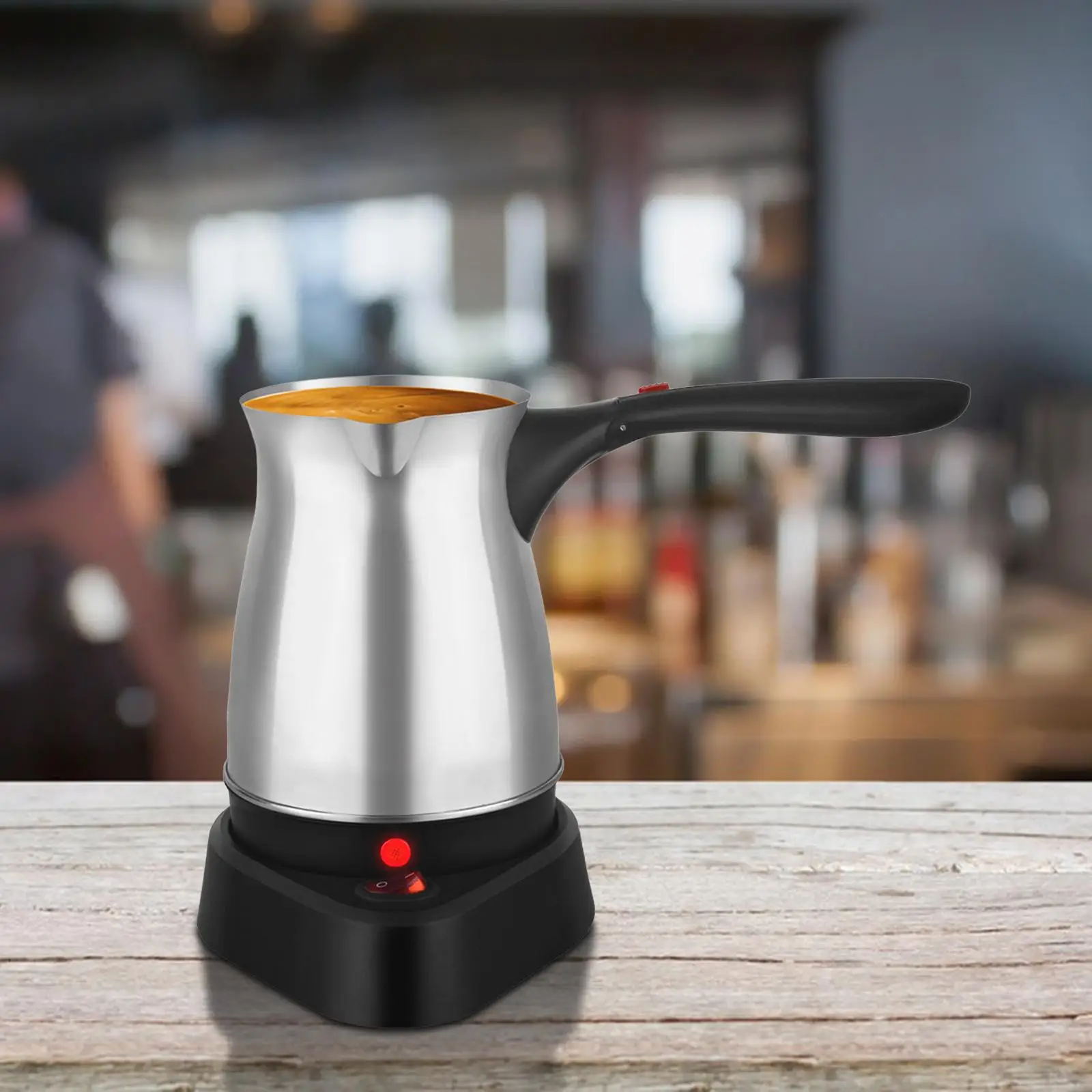 500ml Electric Turkish Coffee Pot Multifunctional Fast Brewing Turkish Coffee Machine for Office Outdoor Kitchen Home Cafe
