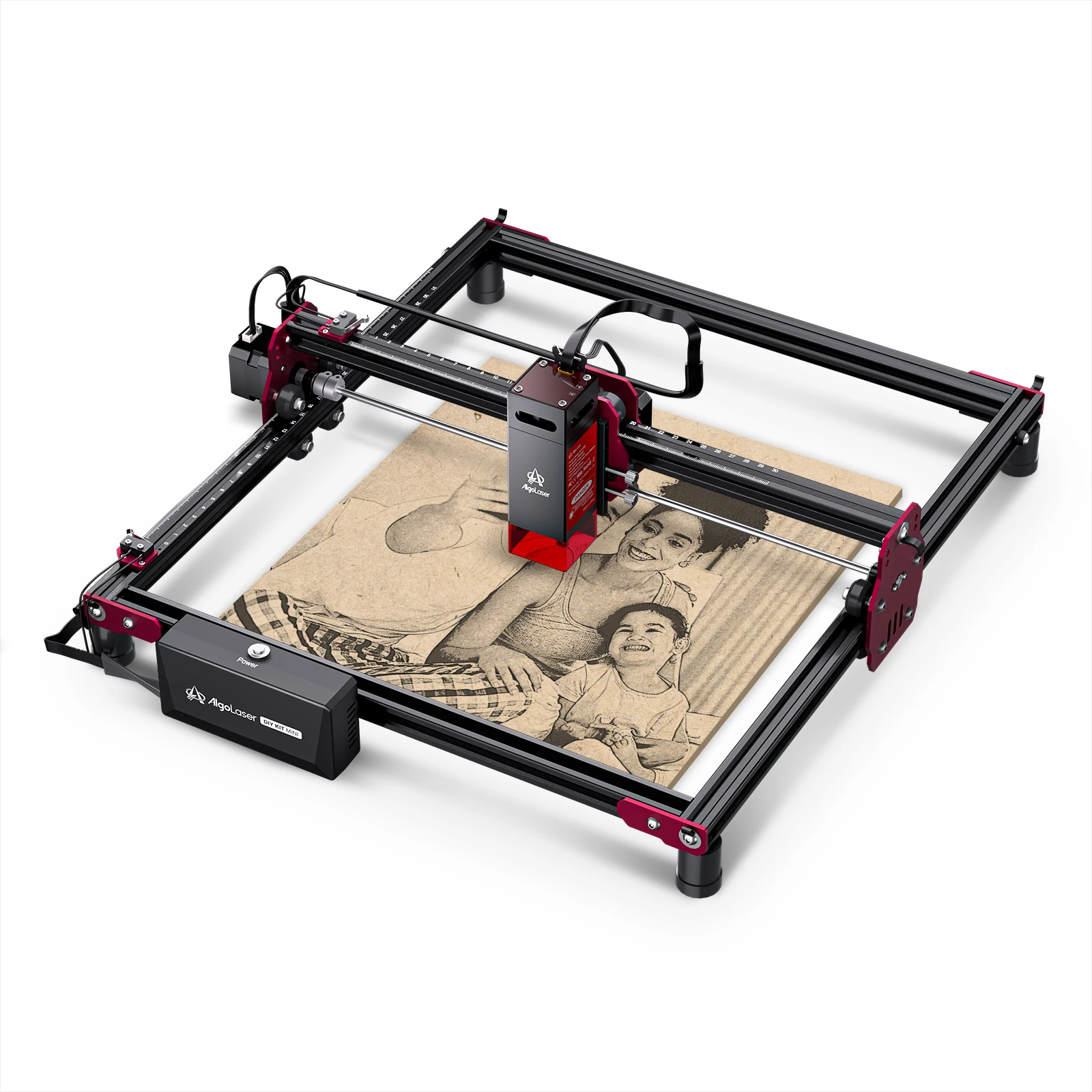 AlgoLaser DIY KIT CNC Lasergraveerder Mini 5W Lasergraveermachine Ondersteuning PC Mobiele bediening Logo Printer Mark DIY Graveur