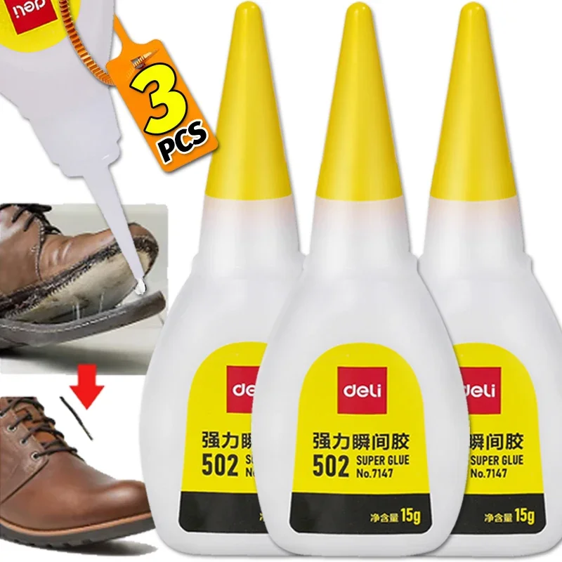 502 Super Glue Multipurpose Quick Drying Adhesives Leather Rubber Wood Metal Strong Bond Liquid Glue Hardware Repair Supplies