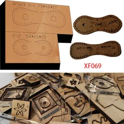 New Japan Steel Blade Wooden Die Ear Wire Clamp Leather Craft Punch Hand Tool Cut Knife Mould XF069