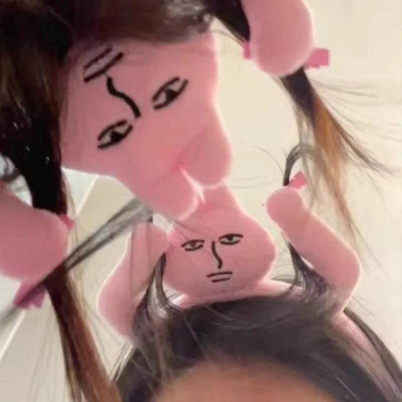 

Новинка 2024 года, мультяшный плюшевый кролик, уродливая кукла, повязка на голову, розовые обручи для мытья лица, милые аксессуары для волос, забавный обруч для волос для женщин, подарки