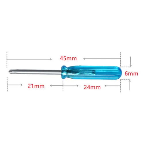 1Pcs Blue Mini Screwdriver Set 1.5/2/3mm Cross/One Word Suitable For Exercising Hands-on Ability Small Repair Tool