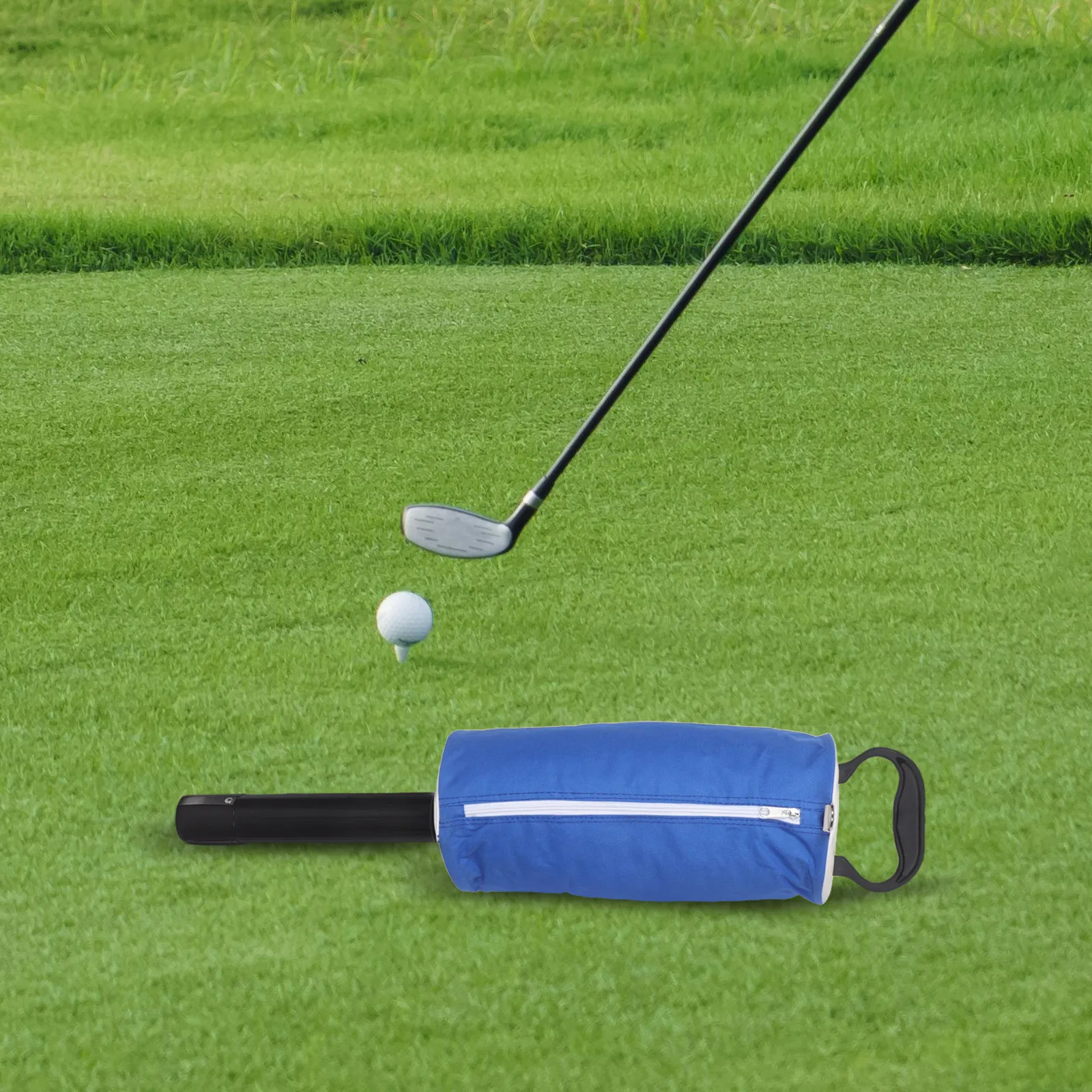 Golf Ball Picker Bag Detachable Tube Portable Carry Storage Pouch Handle Retrieving Training Accessory Golf Ball Portable Bag