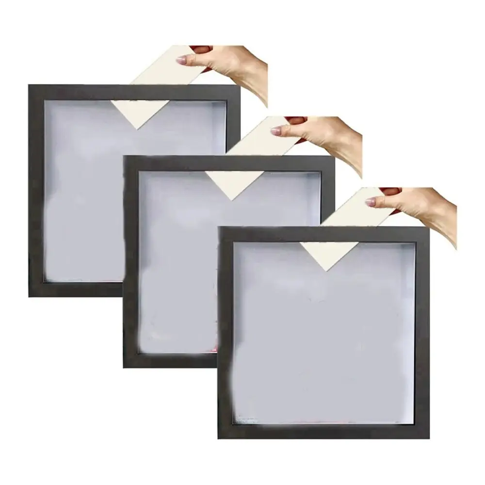 Semplice scatola per archivio di avventure in legno Scatola per ombretti per biglietti quadrata trasparente con scatola per ombretti da viaggio per amici