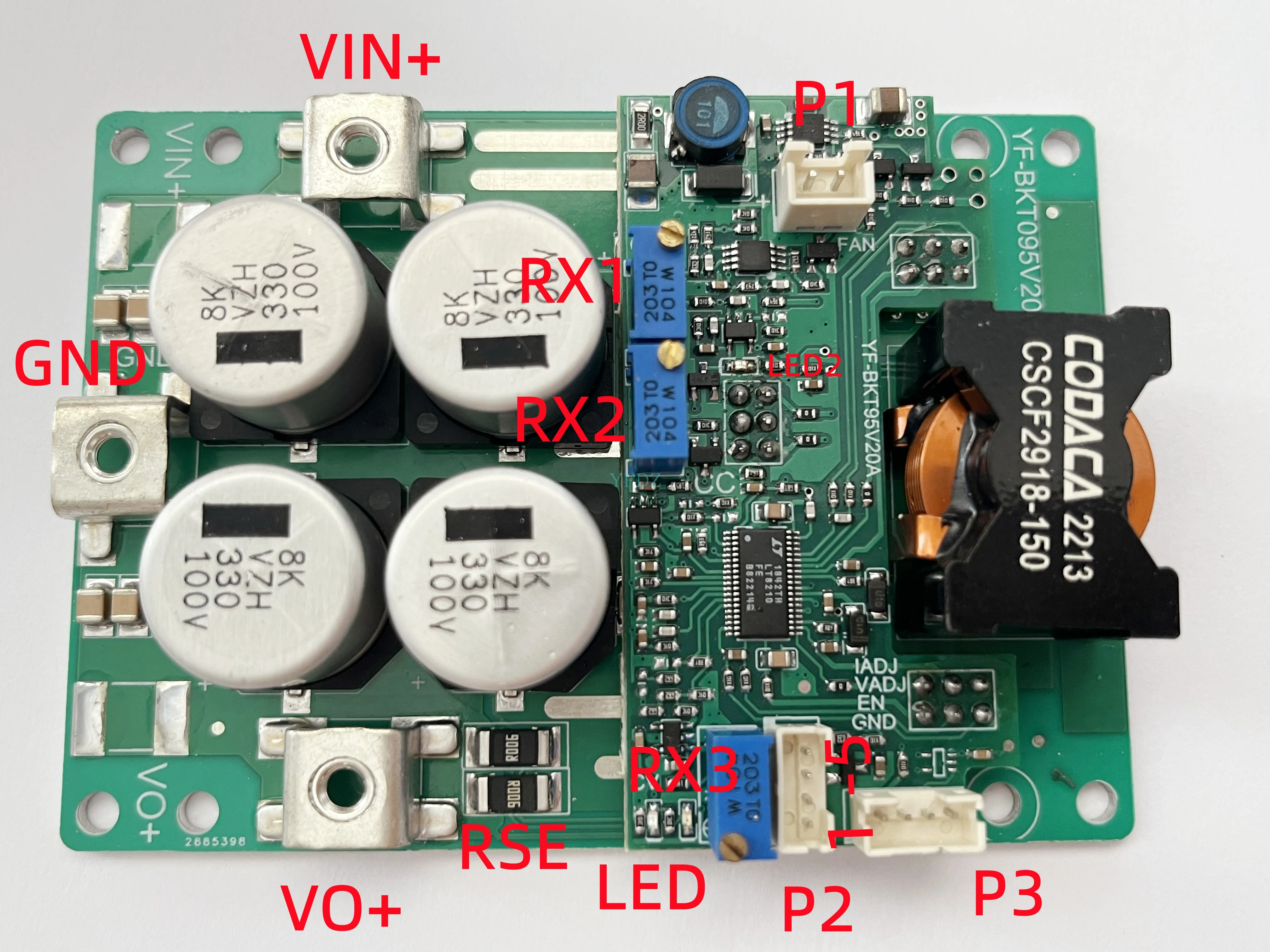 

DC-DC Automatic Buck-boost Power Supply 100V High Power Adjustable Constant Current Constant Voltage Power Supply 20A 10-100V