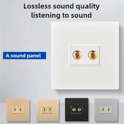 Switch socket an audio cable column speaker socket audio speaker video socket panel