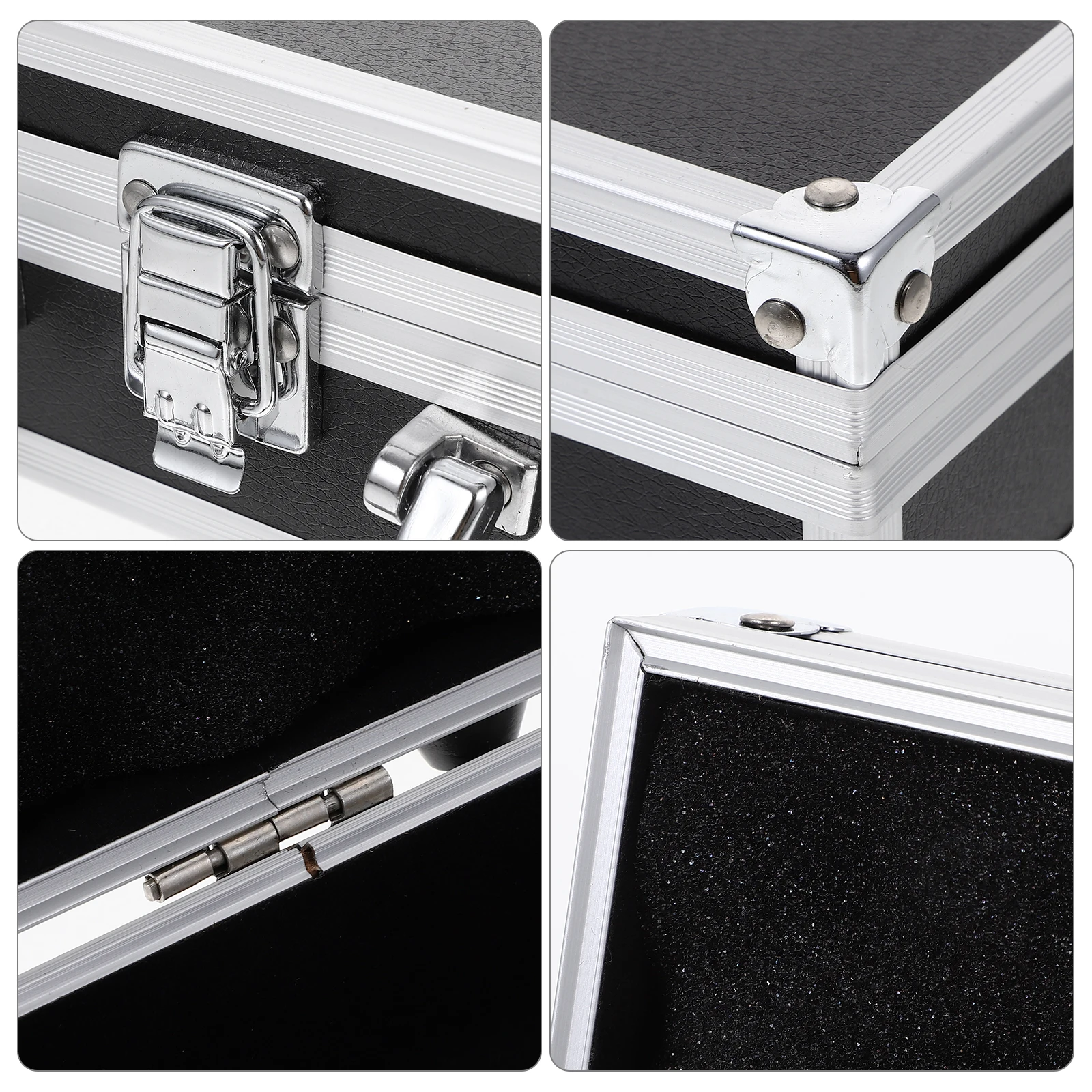 

Multifunctional Aluminum Alloy Briefcase Portable Tool Storage Case Hard Metal Suitcase With Handle Large Capacity For Home