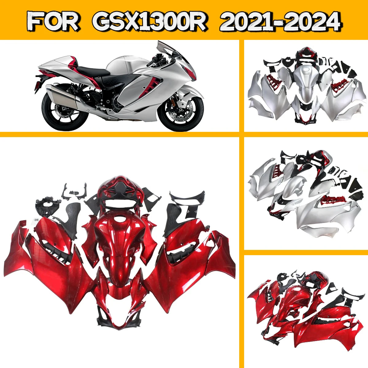 

For 2021-2024 Suzuki GSX 1300R Injection Molded Fairings Kit Unique Design 21-24 GSX1300R Replacement Fairing Set