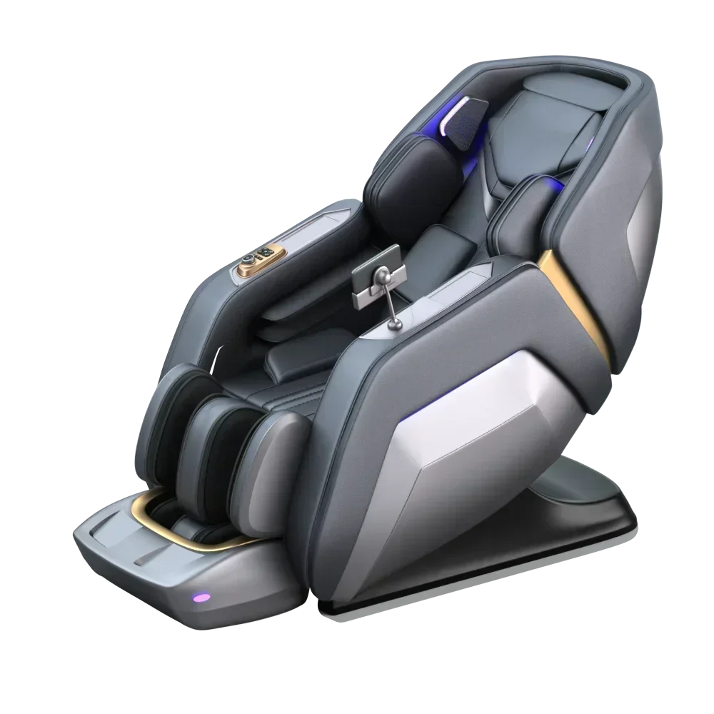 Massage Chair, Luxury 4D Manipulator, Foot Spa Full Body Zero Gravity Air Pressure, Best Quality SL Type Double Guide 150W